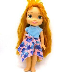 Disney Frozen Anna Toddler Doll 13" Red Hair Blue Eyes Outfit Included